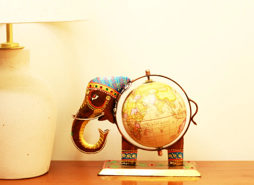 Iron Decorative elephant globe