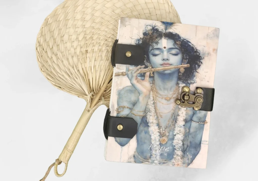 Handmade Krishna Design Notepad