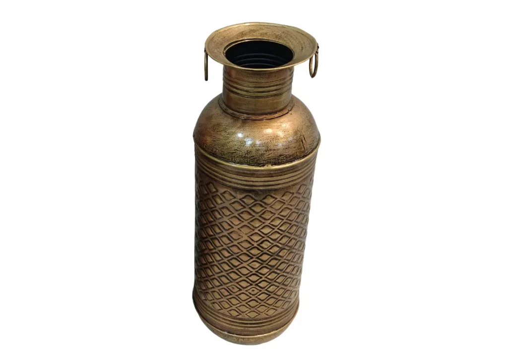 Iron Hand painted long pot