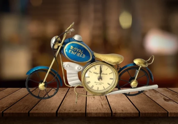 Iron Deorative small bike clock