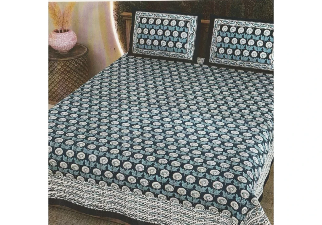 Cotton Bedsheet Jaipuri Print with 2 Pillow Covers