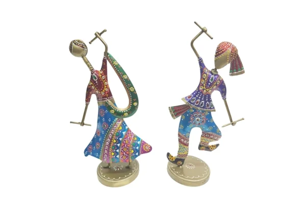 Iron Decorative dandiya Couple - Set of 2 - Image 2