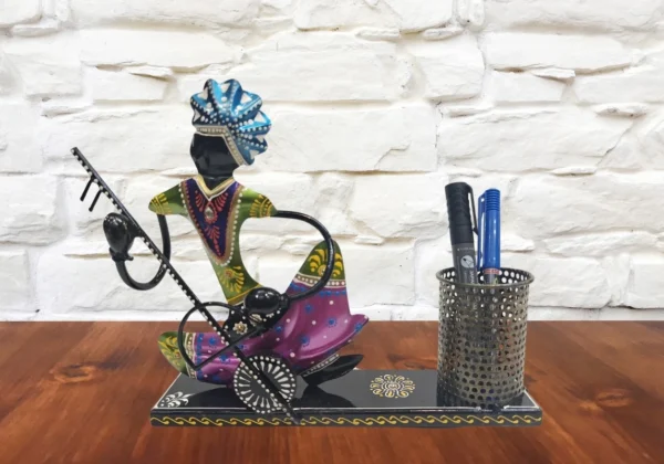 Iron Decorative Nagpuri musician pen stand