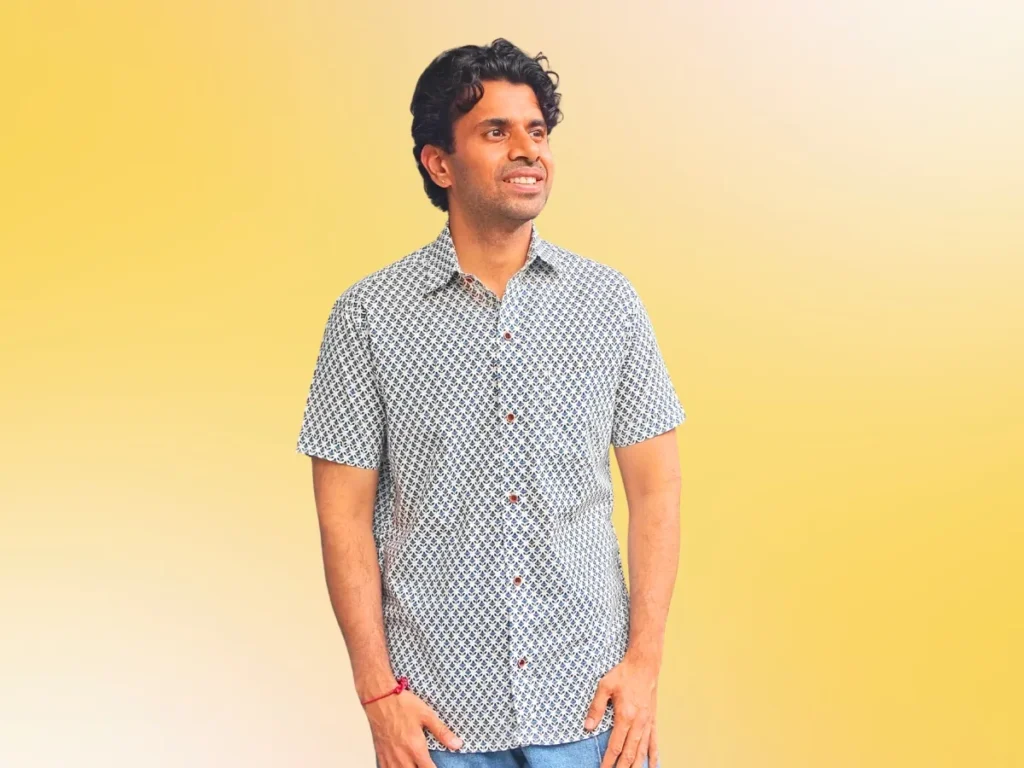Cotton Jaipuri Print Men's Shirt