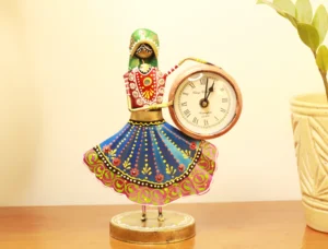 Iron Decorative lady clock