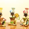Iron Decorative Rajasthani Mooch Musician - Set of 3