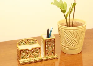Marble Visiting Card and Pen Stand